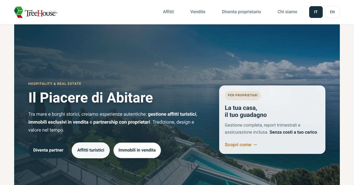 Preview of TreehouseItalia | Real Estate